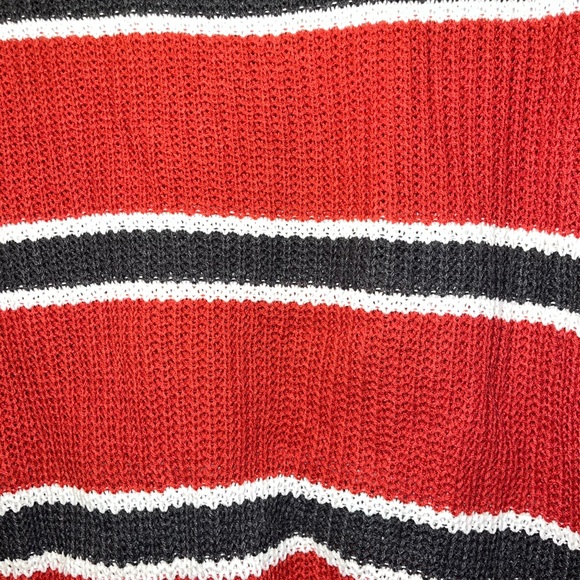 Ambiance Apparel Red Navy white Sweater Ladies Medium NWOT - Picture 2 of 5